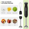 imageBonsenkitchen Hand Blender Immersion Blender with 2 Mixing Speed Electric Handheld Blender Portable Stick Mixer with Stainless Steel Blades for Soup Smoothie Puree Baby Food3in1
