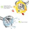 imageBonsenkitchen Hand Blender Immersion Blender with 2 Mixing Speed Electric Handheld Blender Portable Stick Mixer with Stainless Steel Blades for Soup Smoothie Puree Baby Food3in1
