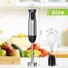 imageBonsenkitchen Immersion Handheld Blender with Whisk 20Speed ampamp Turbo Mode Hand Blender Stick 500W 304 Stainless Steel Hand Blender for Soup Smoothie Puree Baby Food2in1