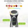 imageBonsenkitchen Immersion Handheld Blender with Whisk 20Speed ampamp Turbo Mode Hand Blender Stick 500W 304 Stainless Steel Hand Blender for Soup Smoothie Puree Baby Food2in1