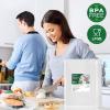 imageBonsenkitchen Precut Vacuum Food Sealer Bags 100 Pint 6quot x 10quot BPA Free Commercial Grade Textured Food Vacuum Sealer Bag Thick Embossed Bags for Food Storage and Sous Vide Cooking VB3204Quart Size 8 x 12 100count