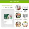 imageBonsenkitchen Precut Vacuum Food Sealer Bags 100 Pint 6quot x 10quot BPA Free Commercial Grade Textured Food Vacuum Sealer Bag Thick Embossed Bags for Food Storage and Sous Vide Cooking VB3204Gallon Size 11 x 16 100count