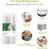 imageBonsenkitchen Vacuum Food Sealer Rolls Bags 2 Packs 8 in x 20 ft BPA Free Durable Commercial Customized Size Bags for Storage and Sous Vide CookingVB320611 in x 20 ft 2 Packs