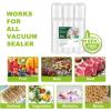 imageBonsenkitchen Vacuum Food Sealer Rolls Bags 2 Packs 8 in x 20 ft BPA Free Durable Commercial Customized Size Bags for Storage and Sous Vide CookingVB32063 Rolls 8 in20 ft  3 Rolls 11 in20 ft