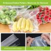 imageBonsenkitchen Vacuum Food Sealer Rolls Bags 2 Packs 8 in x 20 ft BPA Free Durable Commercial Customized Size Bags for Storage and Sous Vide CookingVB320611 in x 20 ft 2 Packs