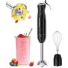 imageBonsenkitchen Hand Blender Immersion Blender with 2 Mixing Speed Electric Handheld Blender Portable Stick Mixer with Stainless Steel Blades for Soup Smoothie Puree Baby Food3in1