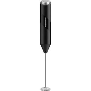 imageBonsenkitchen Powerful Milk Frother for Coffee Fast Handheld Drink Mixer with Stainless Steel Whisk Battery Operated Hand Frother Stirrer WandBlack