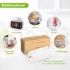 imageBonsenkitchen 8 x 150 Food Vacuum Seal Roll Keeper with Cutter Vacuum Sealer Bags Rolls for Food Storage Commercial Grade BPA Free Great for Meal Prep and Sous Vide Cooking8 in x 150 ft