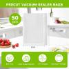 imageBonsenkitchen Precut Vacuum Sealer Bags 500 Pint 6quot x 9quot Food Sealer BagsCommercial Grade BPA Free Heavy Duty Customized Size Vacuum Bags for Vac Storage Meal Prep or Sous Vide Cooking VB118 x 12