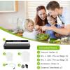 imageBonsenkitchen Vacuum Sealer Machine FastCompact Food Sealer MultiFunctional Food Vacuum Sealer with 5 Vacuum Bags ampamp Accessory Hose Technology for HighSpeed Continuous Working SilverSingle  Black  with Cutter