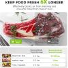 imageBonsenkitchen Vacuum Sealer Machine FastCompact Food Sealer MultiFunctional Food Vacuum Sealer with 5 Vacuum Bags ampamp Accessory Hose Technology for HighSpeed Continuous Working SilverSingle  Black