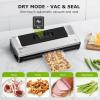 imageBonsenkitchen Vacuum Sealer Machine FastCompact Food Sealer MultiFunctional Food Vacuum Sealer with 5 Vacuum Bags ampamp Accessory Hose Technology for HighSpeed Continuous Working SilverSingle  Silver