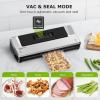 imageBonsenkitchen Vacuum Sealer Machine FastCompact Food Sealer MultiFunctional Food Vacuum Sealer with 5 Vacuum Bags ampamp Accessory Hose Technology for HighSpeed Continuous Working SilverBags Set  Silver