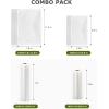 imageBonsenkitchen Vacuum Sealer Machine FastCompact Food Sealer MultiFunctional Food Vacuum Sealer with 5 Vacuum Bags ampamp Accessory Hose Technology for HighSpeed Continuous Working SilverBags Set  Silver