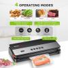 imageBonsenkitchen Vacuum Sealer Machine MultiFunctional Food Sealer Builtin Cutter ampamp Bag Storage Globefish Technology for HighSpeed Continuous Working Food Vacuum Sealer with Vacuum Bags ampamp Roll Bagvacuum sealer