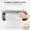 imageBonsenkitchen Vacuum Sealer Machine MultiFunctional Food Sealer with 50 Vacuum Bags ampamp 1 Roll for Food Storage Builtin Cutter Globefish Technology for HighSpeed Continuous Working BlackGrey