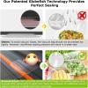 imageBonsenkitchen Vacuum Sealer Machine Powerful LowNoise Food Vacuum Sealer for HighSpeed Continuous Working Handle Locked Design Builtin Cutter 2 Bag Rolls  100 PCS Vacuum BagsBright Black