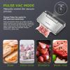 imageBonsenkitchen Vacuum Sealer Machine Powerful Stainless Steel Food Sealer with 5 Modes Builtin Cutter ampamp Bag StorageGlobefish Technology for HighSpeed Continuous Working Include 1 Bag RollSilver
