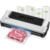 imageBonsenkitchen Vacuum Sealer Machine FastCompact Food Sealer MultiFunctional Food Vacuum Sealer with 5 Vacuum Bags ampamp Accessory Hose Technology for HighSpeed Continuous Working SilverBags Set  Silver