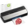 imageBonsenkitchen Vacuum Sealer Machine MultiFunctional Food Sealer with 50 Vacuum Bags ampamp 1 Roll for Food Storage Builtin Cutter Globefish Technology for HighSpeed Continuous Working BlackBlack