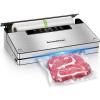 imageBonsenkitchen Vacuum Sealer Machine Powerful Stainless Steel Food Sealer with 5 Modes Builtin Cutter ampamp Bag StorageGlobefish Technology for HighSpeed Continuous Working Include 1 Bag RollSilver Black