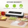 imageBonsenkitchen Vacuum Sealer Machine PrecisionCompact 4in1 Food Sealer Machine MultiFunctional Food Vacuum Sealer with ampamp Accessory Hose Bright SilverSingle  Silver Black