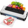 imageBonsenkitchen Vacuum Sealer Machine PrecisionCompact 4in1 Food Sealer Machine MultiFunctional Food Vacuum Sealer with ampamp Accessory Hose Bright SilverSingle  Silver Black