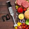 imageImmersion Hand Blender Bonsenkitchen Stainless Steel Handheld blender 9Speed and Turbo 5In1 Hand mixer with Whisk700ml Mixing Beaker ampamp 500ml Chopper Bowl WallHooker for Smoothies Puree