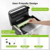 imageBonsenkitchen Vacuum Sealer for Food EasyLock Handle Vacuum Sealer Machine with Bag Clip Builtin Cutter and Bag Storage for Sous Vide and Meal Prep 1 Roll Bag ampamp 10 PreCut Bags SilverFull Silver