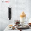 imageBonsenkitchen Rechargeable Milk Frother with Stand Handheld 3Speed Coffee Frother Dual Spring Whisk Electric Hand Frother Wand Drink Mixer for Matcha Lattes Cappuccino Kitchen GiftsBlack
