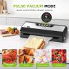 imageBonsenkitchen Food Vacuum Sealer Machine with External Vac Function Builtin Cutter ampamp Bag Storage 5 Modes for Various Food Types Includes 10 Bags ampamp 1 Roll SilverStainless Steel