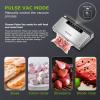 imageBonsenkitchen Vacuum Sealer Machine Stainless Steel Food Sealer Vacuum Sealers with 100 Bags ampamp 1 Roll Bag 5 Food Vacuum Modes Builtin Cutter ampamp Bag Storage SilverBlackSilverBlack