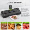 imageBonsenkitchen Vacuum Sealer Machine with Mason Jar Sealer Kit  Compact Food Sealer for Kitchen Storage ampamp Meal Prep  Multiple Modes  External Vacuum System ampamp 40 Vacuum Bags SilverBlack