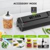 imageBonsenkitchen Vacuum Sealer Machine with Mason Jar Sealer Kit  Compact Food Sealer for Kitchen Storage ampamp Meal Prep  Multiple Modes  External Vacuum System ampamp 40 Vacuum Bags SilverBlack