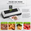imageBonsenkitchen Vacuum Sealer Machine with Mason Jar Sealer Kit  Compact Food Sealer for Kitchen Storage ampamp Meal Prep  Multiple Modes  External Vacuum System ampamp 40 Vacuum Bags SilverSilver