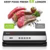 imageBonsenkitchen Vacuum Sealer for Food Multifunctional ampamp Compact Vacuum Sealer Machine with the Latest Airtight Technology  Bag Cutter  ETL Listed  SilverBlackBlack