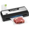imageBonsenkitchen Food Vacuum Sealer Machine with External Vac Function Builtin Cutter ampamp Bag Storage 5 Modes for Various Food Types Includes 10 Bags ampamp 1 Roll SilverStainless Steel