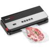 imageBonsenkitchen Vacuum Sealer MultiFunctional Food Sealer with 1 Roll Bag 5 Bags Bag Storage  Builtin Cutter BlackSilverBlackSilver