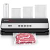 imageBonsenkitchen Vacuum Sealer for Food Multifunctional ampamp Compact Vacuum Sealer Machine with the Latest Airtight Technology  Bag Cutter  ETL Listed  SilverBlackBlack