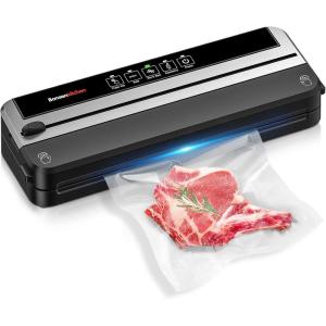 imageBonsenkitchen Vacuum Sealer for Food Multifunctional ampamp Compact Vacuum Sealer Machine with the Latest Airtight Technology  Bag Cutter  ETL Listed  SilverBlackSilverBlack