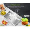 imageBonsenkitchen Vacuum Sealer Machine Stainless Steel Food Sealer Vacuum Sealers with 1 Roll ampamp 5 Bags 5 Food Vacuum Modes Builtin Cutter ampamp Bag Storage White SilverWhiteSilver