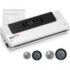 imageBonsenkitchen Vacuum Sealer MultiFunctional Food Sealer with 1 Roll Bag 5 Bags Bag Storage  Builtin Cutter SilverStainless steelWhite