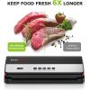 image:imageBonsenkitchen Vacuum Sealer MultiFunctional Food Sealer with 1 Roll Bag 50 Bags FastCompact Design  Bag Storage  Builtin Cutter External Vacuum System amp Accessory Tube SilverSilver