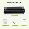 image:imageBonsenkitchen Vacuum Sealer MultiFunctional Food Sealer with 1 Roll Bag 50 Bags FastCompact Design  Bag Storage  Builtin Cutter External Vacuum System amp Accessory Tube SilverBlack