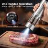 image:imageBonsenkitchen Electric Salt and Pepper Grinder Set USBC Rechargeable Stainless Steel Adjustable Coarseness Pepper Mill with LED Light 95ml Large Capacity Clean Brush for Kitchen BBQ amp Camping