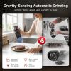 image:imageBonsenkitchen Gravity Electric Salt and Pepper Grinder SetTypeC Rechargeable Automatic Grinder With 6Level Coarseness Adjustment LED Light 135ML Large Capacity for Kitchen BBQ amp Camping