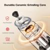 image:imageBonsenkitchen Gravity Electric Salt and Pepper Grinder SetTypeC Rechargeable Automatic Grinder With 6Level Coarseness Adjustment LED Light 135ML Large Capacity for Kitchen BBQ amp Camping