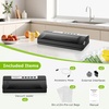image:imageBonsenkitchen Vacuum Sealer Machine for Food MultiFunctional Food Sealer Automatic Operation Mode Commercial Grade Compact Design with 5 Vacuum Bags BlackSilverBlack