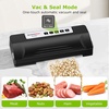 image:imageBonsenkitchen Vacuum Sealer Machine for Food MultiFunctional Food Sealer Automatic Operation Mode Commercial Grade Compact Design with 5 Vacuum Bags BlackSilverBlack