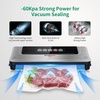 image:imageBonsenkitchen Vacuum Sealer Machine with 1 Roll amp 5 Airtight Bags 5 Vacuum Modes 80 kPa Powerful Suction Builtin Cutter amp Bag Storage  SilverGrey